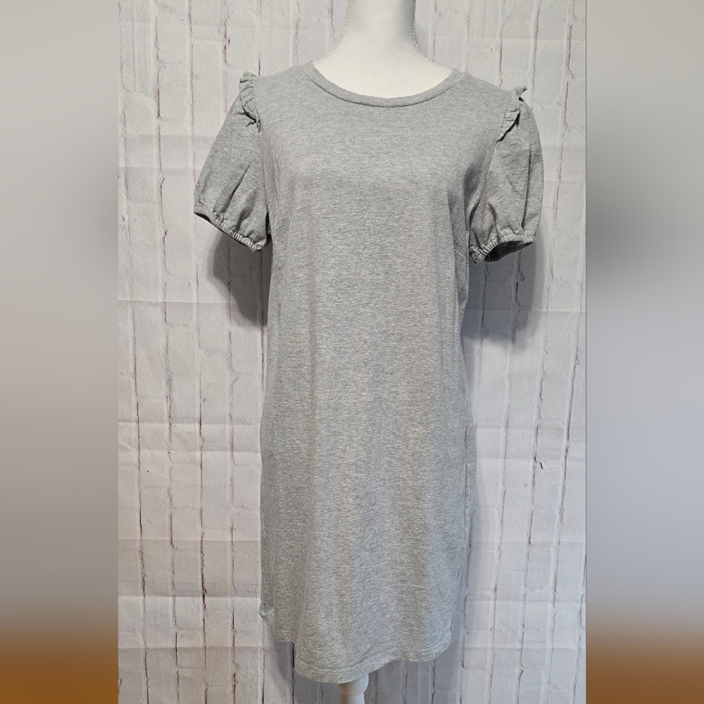 Nine West Heather Gray T-Shirt Dress